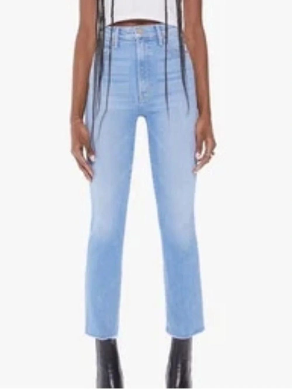 Mother - The Hustler Ankle Fray Jeans in High-Life 26
